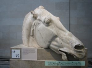 Testa del Cavallo di Selene, Partenone Grecia