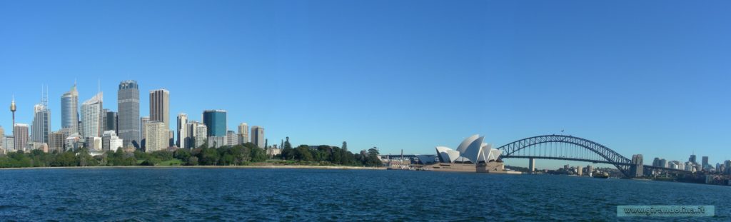 Panorama della Baia di Sydney pomeriggio