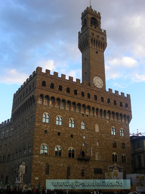 Il Palazzo Vecchio in Piazza della Signoria di Firenze