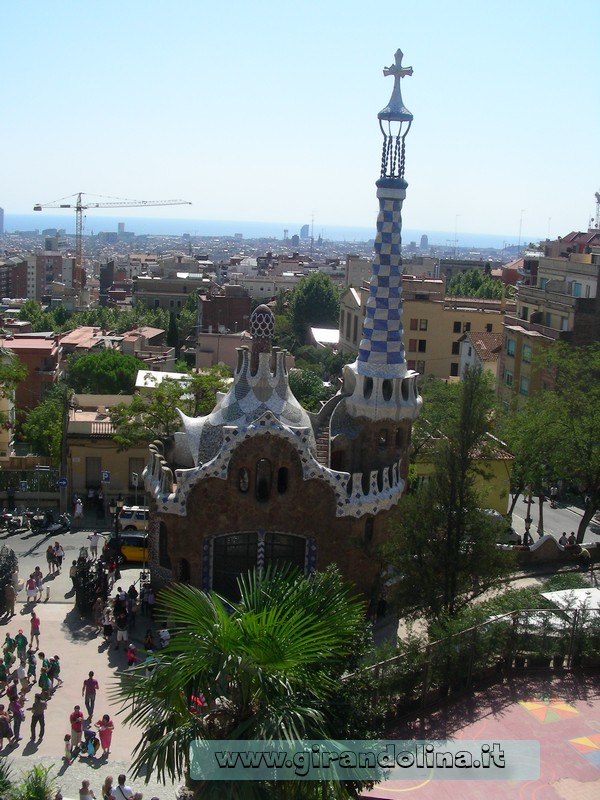 Le casette stile Hans e Gretel, in Parc Guell