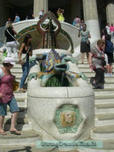 Parc Guell, la Salamandra simbolo del parco