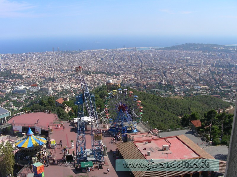 Il panorama di Barcellona, vista dal Tibidabo