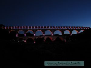 Pont du Gard spettacolo di luci