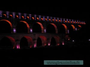 Pont du Gard spettacolo di luci