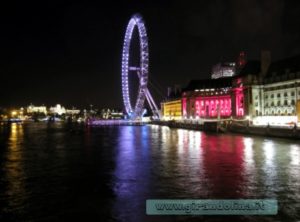 London Eye in notturna