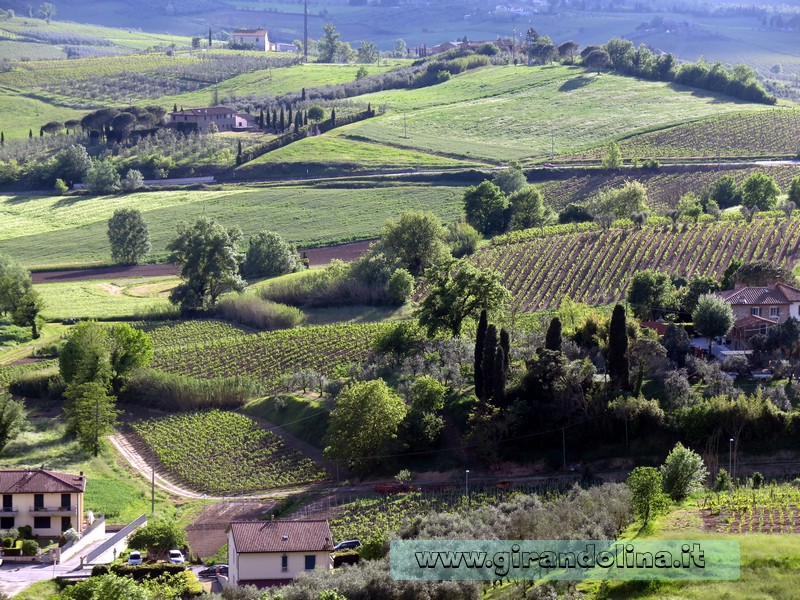 Vinci e il panorama toscano