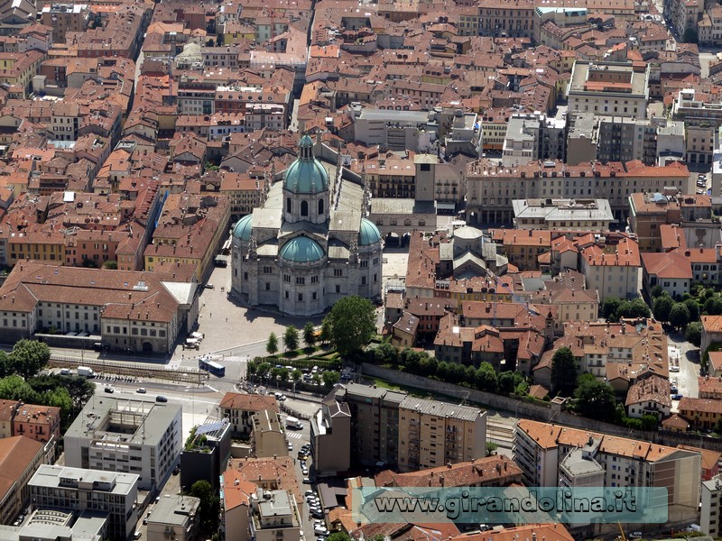 Como , il Duomo visto dall 'alto