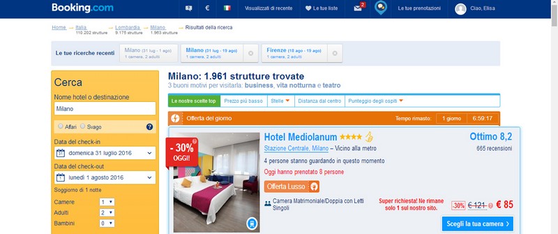 Booking Hotel Mediolanum