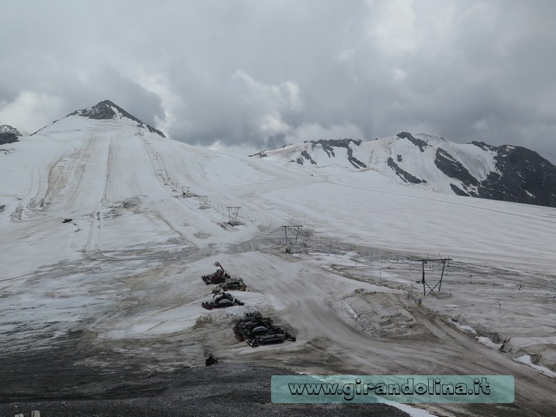 Il ghiacciaio del Passo dello Stelvio