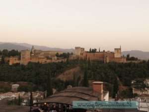 L'Alhambra di Granada dal Mirador de San Nicolas