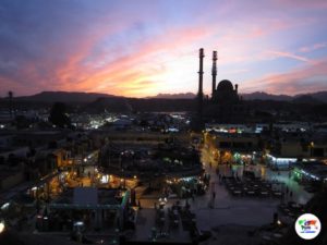 Sharm el Sheikh Città Vecchia al tramonto