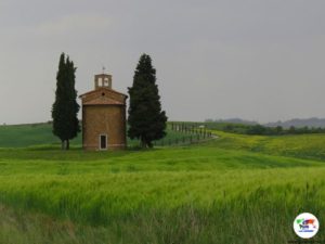Cappella Vitaleta, Val d'Orcia Toscana