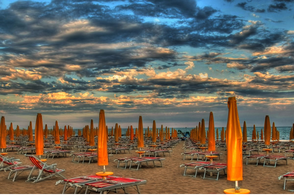 La bellissima spiaggia di Jesolo