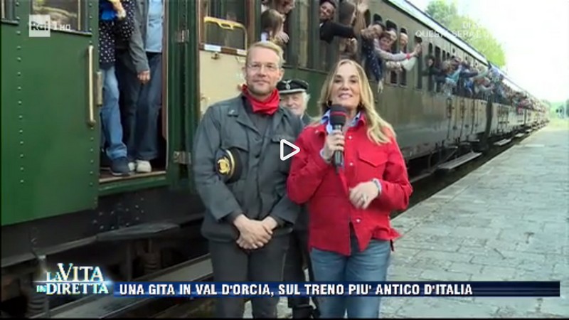 La Vita in Diretta con noi sul Treno Natura