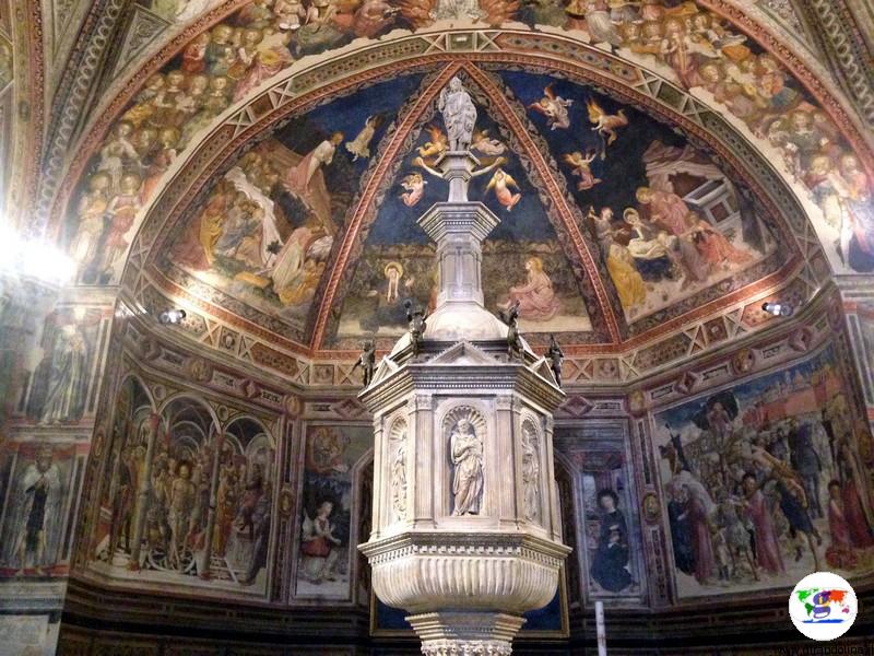 Siena, il Fonte Battesimale del Battistero