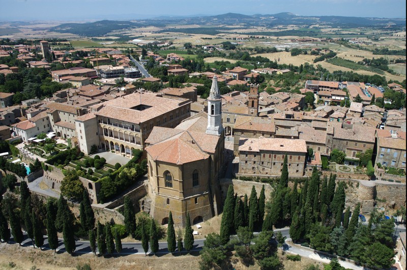 Val D'Orcia veduta aerea