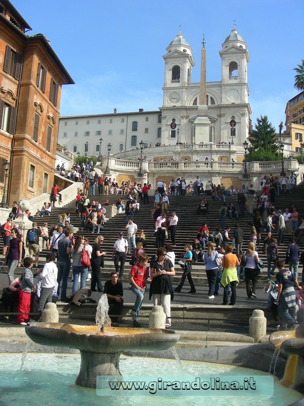 Location cinematografiche- Roma- Piazza di Spagna