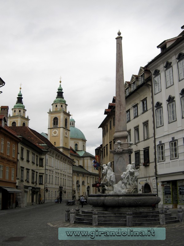 La Fontana dei Fiumi Carniolani Lubiana Slovenia