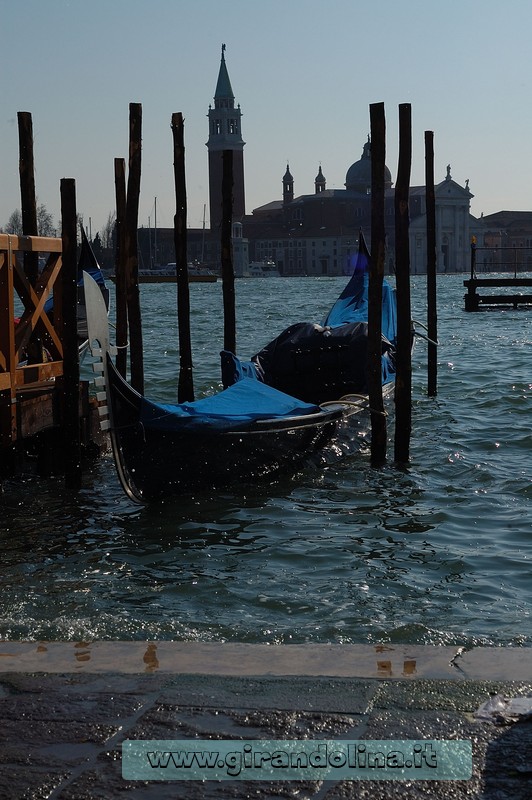 Venezia - Le gondole in Piazza San Marco
