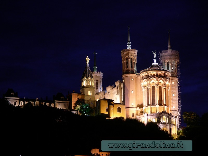 La bellissima chiesa Notre-Dame de Fourvière