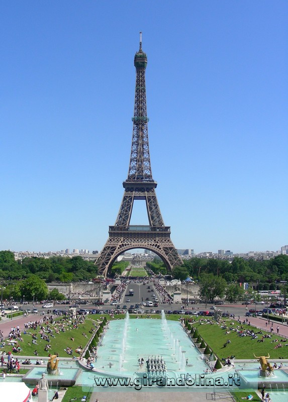 La Torre Eiffel vista dal Trocadero