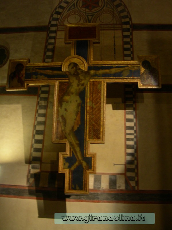 Il Crocifisso di Cimabue, danneggiato dall' alluvione del 1966
