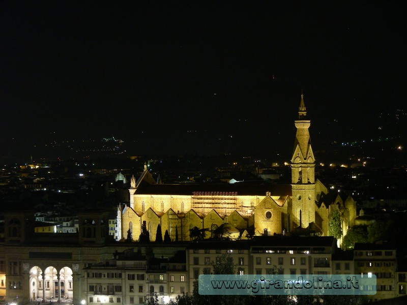 La Chiesa di Santa Croce, vista dal Piazzale Michelangelo