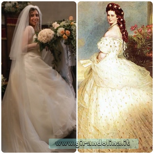 Girandolina vestita da Sposa, con la Principessa Sissi