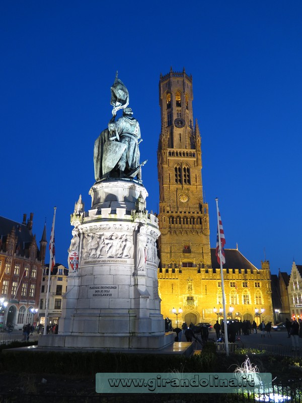 Bruges in un giorno  Il Belfort al tramonto