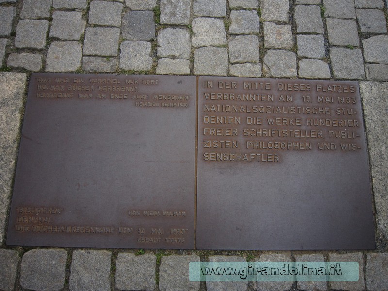 Bebelplatz-Targa