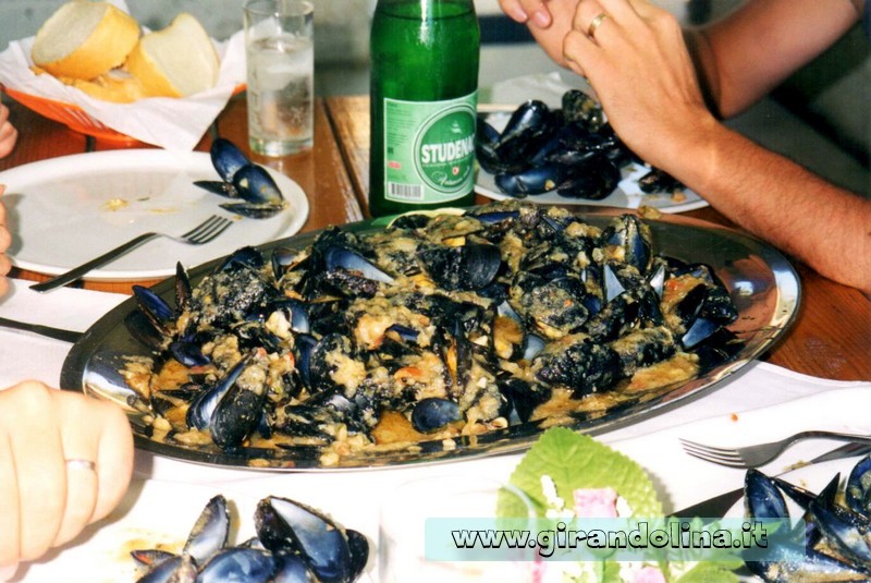 Il piatto di cozze di Peter all' Isola di Rab in Croazia