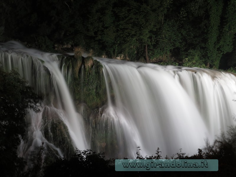 Le Cascate delle Marmore in notturna