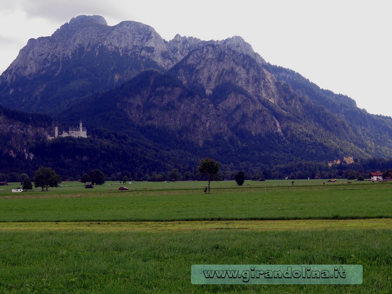 La vallata con i Castelli di Ludwig II Baviera