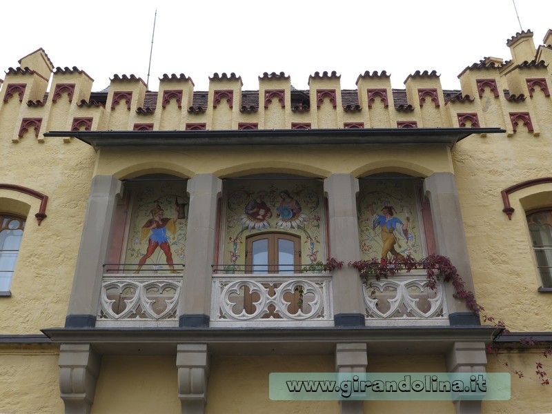 Schloss Hohenschwangau Cortile interno Castelli della Baviera