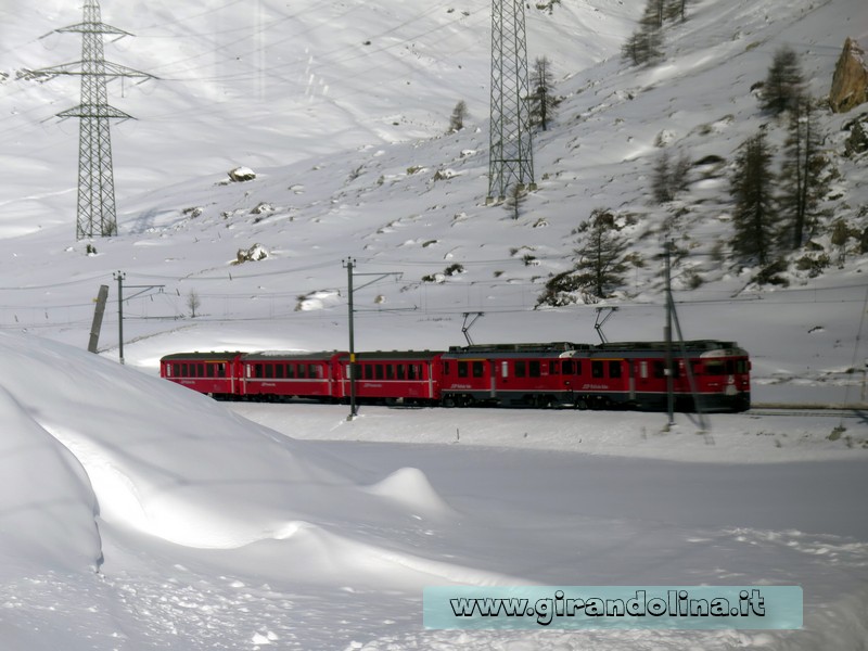 Il Trenino Rosso del Bernina, la stazione di Pontresina