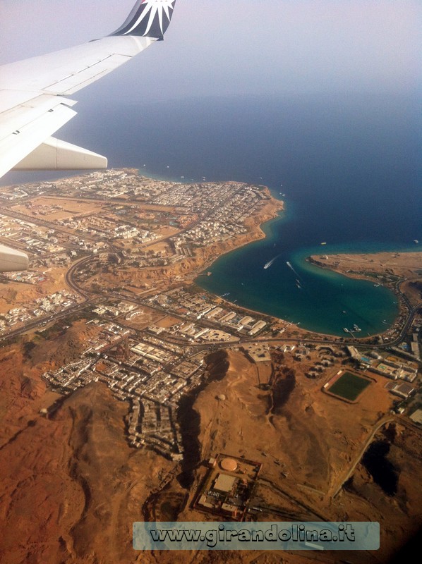 Sharm El Sheikh vista dall'aereo