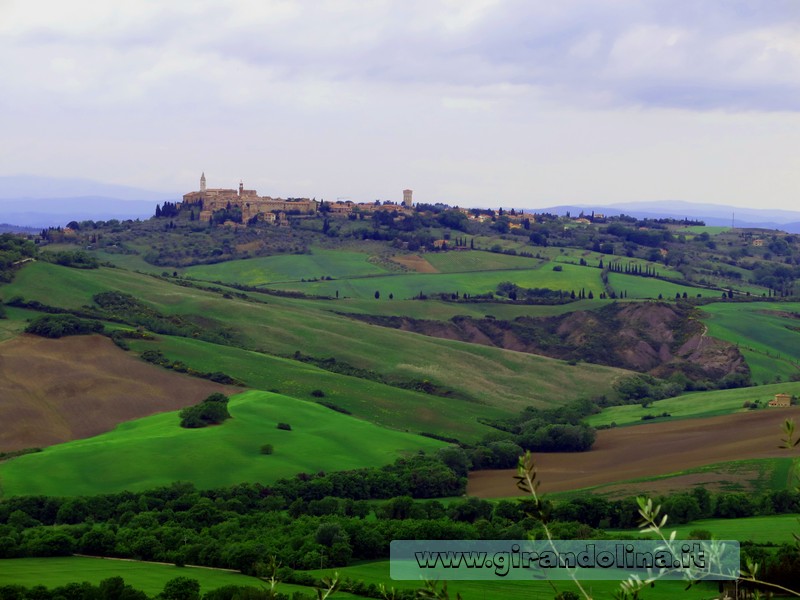 Pienza veduta, nella Toscana Centrale