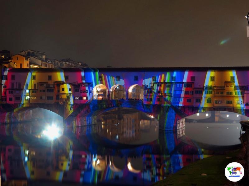 F-Light Firenze Light Festival  il Ponte Vecchio