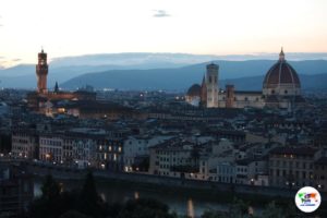 Firenze al tramonto veduta dal Piazzale Michelangelo