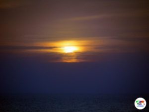 Il tramonto sul mare della Sardegna
