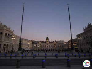 Trieste ,Piazza Unità d'Italia al tramonto