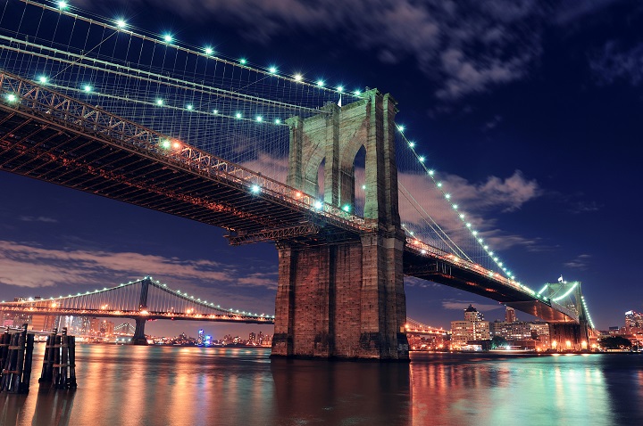 Brooklyn bridge in New York City (ph sky scanner)