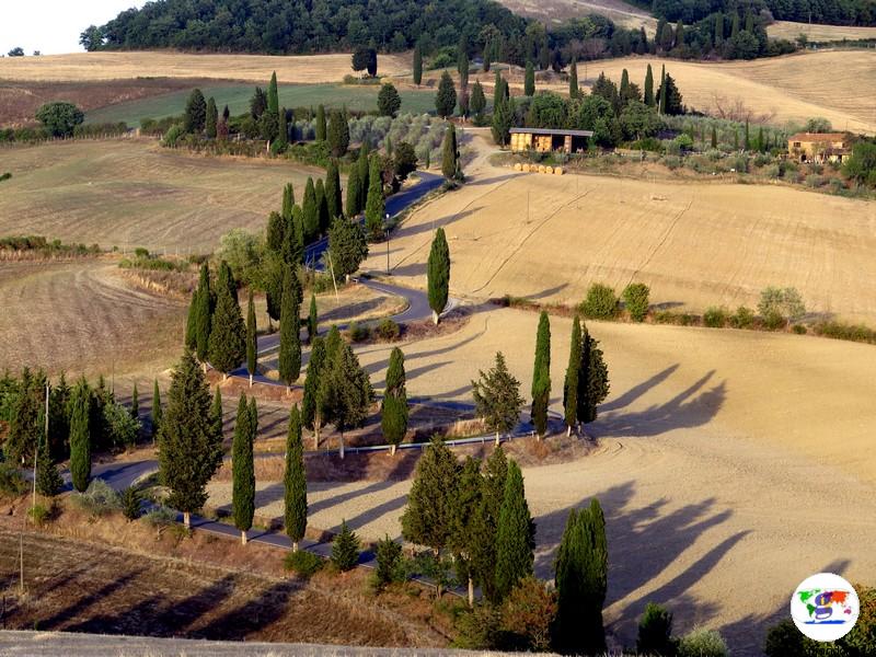 La strada panoramica di Monticchiello