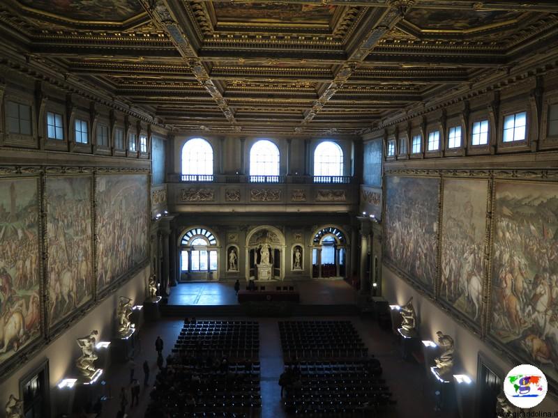 Salone dei Cinquecento all'interno di Palazzo Vecchio