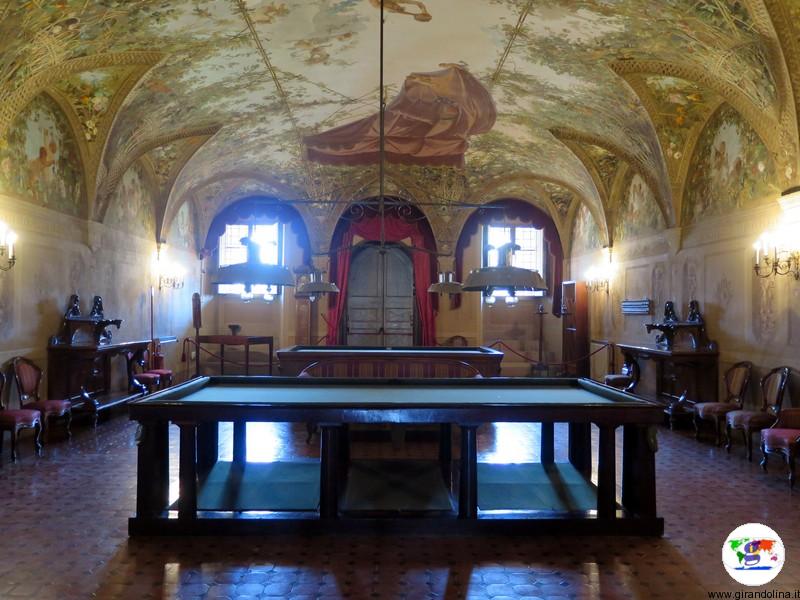 Villa Medicea di Poggio a Caiano , la sala da biliardo