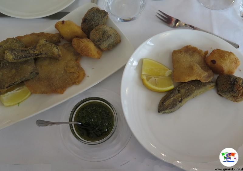 Sacro Monte di Crea , il Ristorante di Crea, il fritto misto alla monferrina