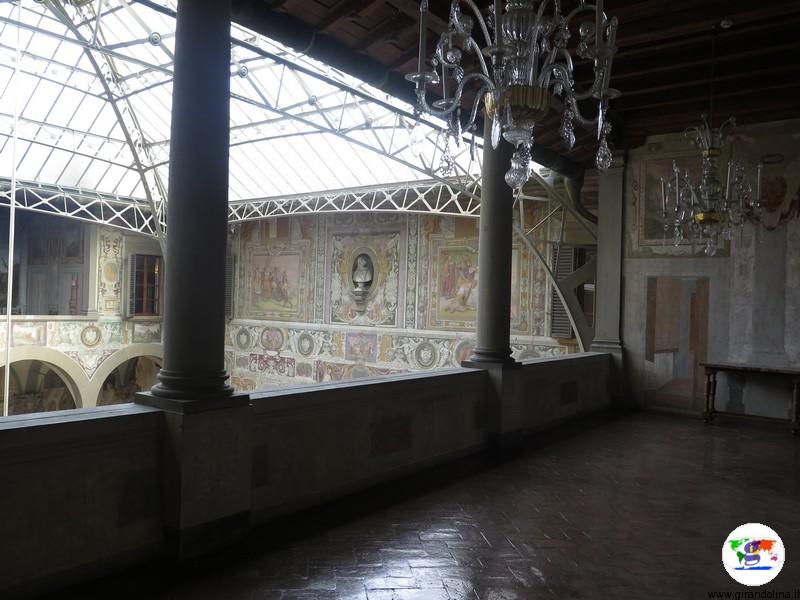 Villa La Petraia, la copertura del cortile interno