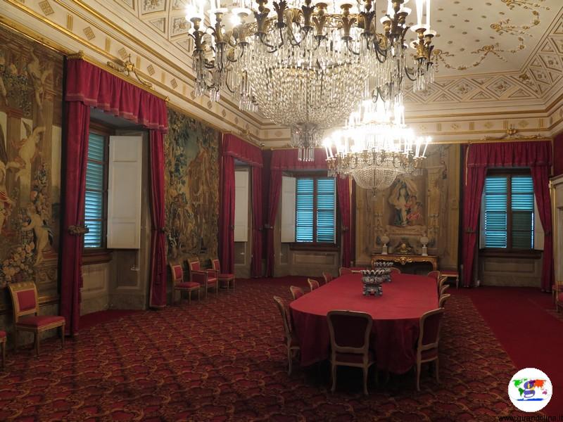 Villa La Petraia, la Sala Rossa