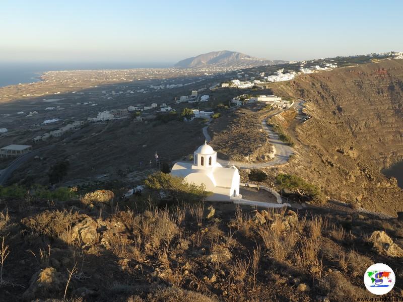 Tramonto a Santorini, la Chiesa di Agios Markos