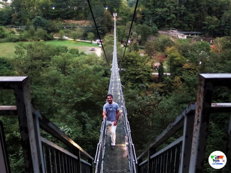 Il Ponte sospeso delle Ferriere a Pistoia